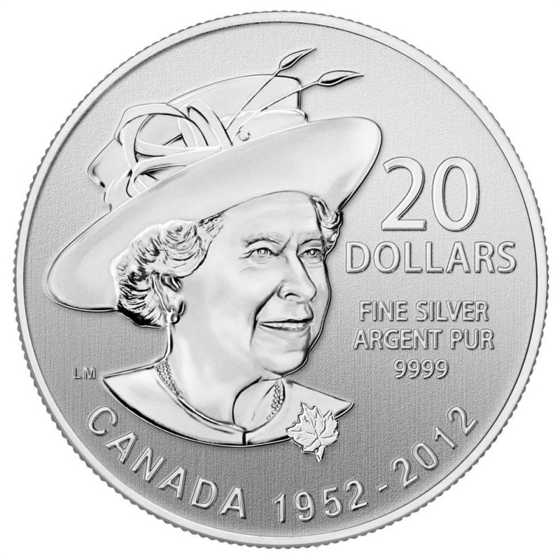 2012 1952 Canadian 20 for 20 Queen s Diamond Jubilee Fine